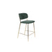 Barkruk Jolien Goud/dark Nylon en polyester Groen 65cm-Barkrukken-Creating Home