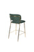 Barkruk Jolien Goud/dark Nylon en polyester Groen 65cm-Barkrukken-Creating Home