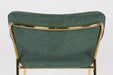 Barkruk Jolien Goud/dark Nylon en polyester Groen 65cm-Barkrukken-Creating Home