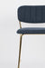 Barkruk Jolien Goud/dark Stof Blauw 65cm-Barkrukken-Creating Home