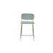 Barkruk Jolien Goud/light Nylon en polyester Groen 65cm-Barkrukken-Creating Home