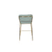 Barkruk Jolien Goud/light Nylon en polyester Groen 65cm-Barkrukken-Creating Home
