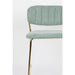 Barkruk Jolien Goud/light Nylon en polyester Groen 65cm-Barkrukken-Creating Home
