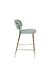 Barkruk Jolien Goud/light Nylon en polyester Groen 65cm-Barkrukken-Creating Home