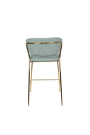 Barkruk Jolien Goud/light Nylon en polyester Groen 65cm-Barkrukken-Creating Home