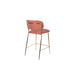 Barkruk Jolien Goud/roze Nylon en polyester Roze 65cm-Barkrukken-Creating Home