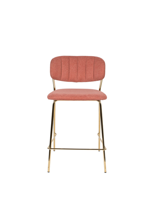 Barkruk Jolien Goud/roze Nylon en polyester Roze 65cm-Barkrukken-Creating Home
