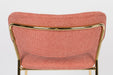 Barkruk Jolien Goud/roze Nylon en polyester Roze 65cm-Barkrukken-Creating Home