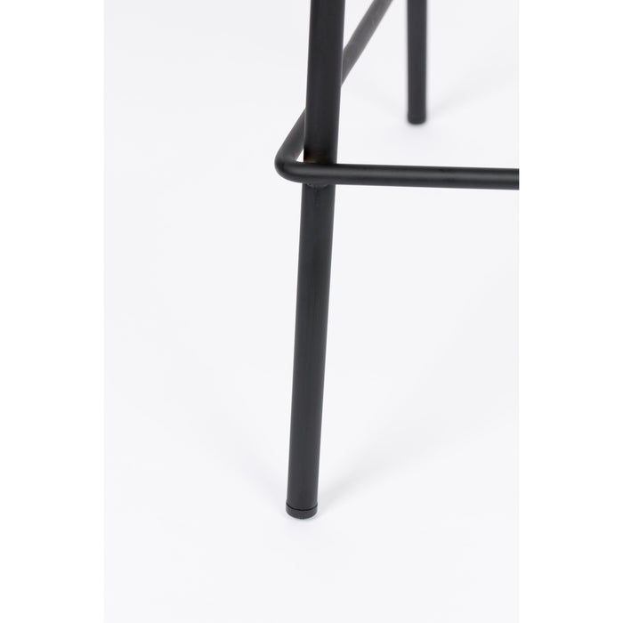 Barkruk Jolien Nylon en polyester Donkergrijs 65cm-Barkrukken-Creating Home