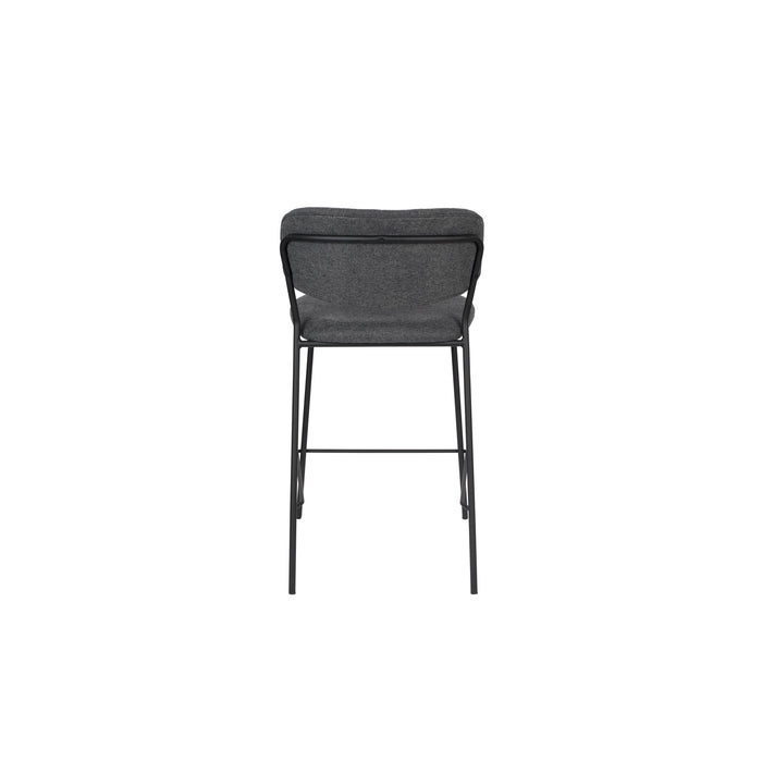 Barkruk Jolien Nylon en polyester Donkergrijs 65cm-Barkrukken-Creating Home