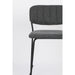 Barkruk Jolien Nylon en polyester Donkergrijs 65cm-Barkrukken-Creating Home