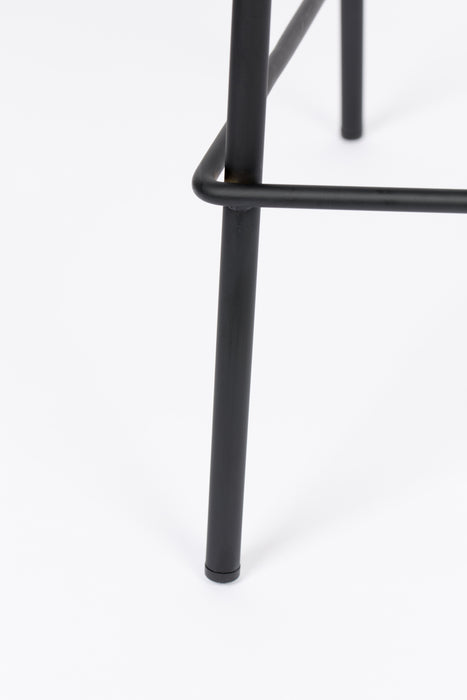Barkruk Jolien Nylon en polyester Donkergrijs 65cm-Barkrukken-Creating Home