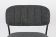 Barkruk Jolien Nylon en polyester Donkergrijs 65cm-Barkrukken-Creating Home