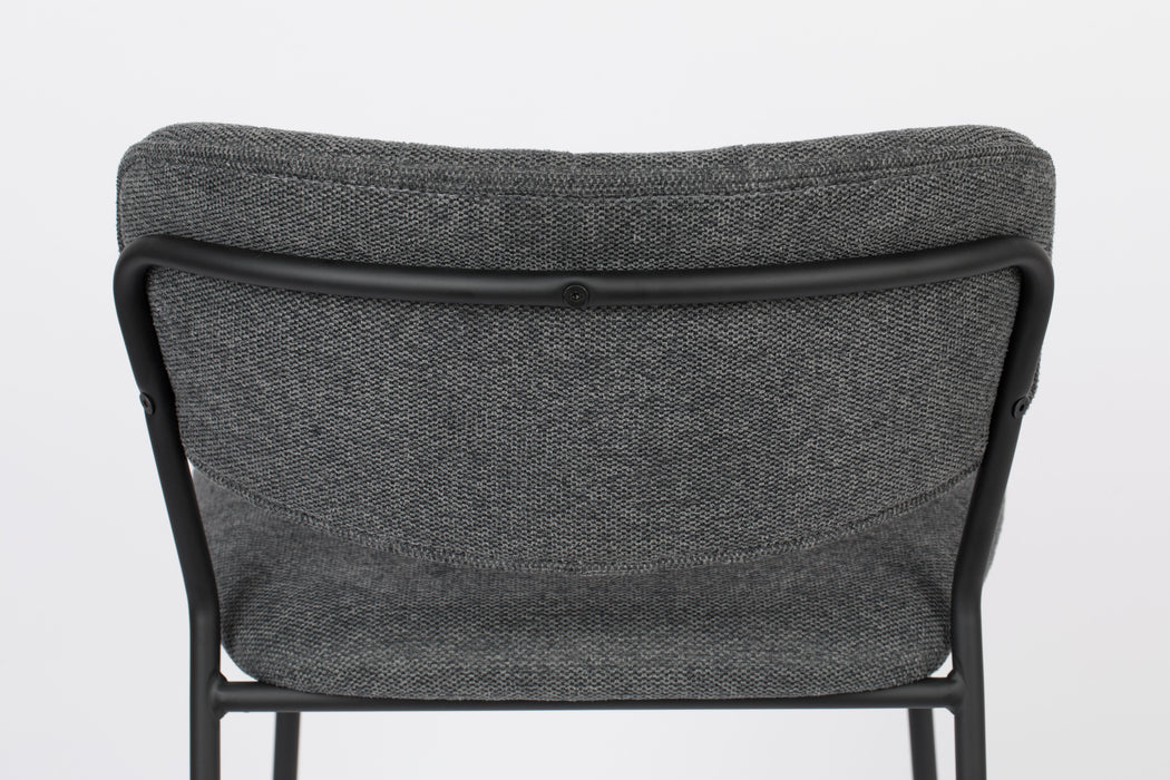 Barkruk Jolien Nylon en polyester Donkergrijs 65cm-Barkrukken-Creating Home
