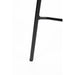 Barkruk Jolien Zwart/bouclã© Nylon en polyester Wit 65cm-Barkrukken-Creating Home
