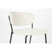 Barkruk Jolien Zwart/bouclã© Nylon en polyester Wit 65cm-Barkrukken-Creating Home