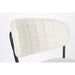 Barkruk Jolien Zwart/bouclã© Nylon en polyester Wit 65cm-Barkrukken-Creating Home