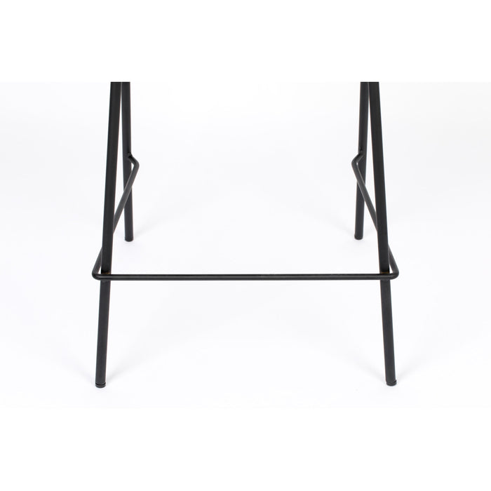 Barkruk Jolien Zwart/grijs Nylon en polyester Grijs 65cm