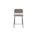 Barkruk Jolien Zwart/grijs Nylon en polyester Grijs 65cm-Barkrukken-Creating Home