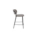 Barkruk Jolien Zwart/grijs Nylon en polyester Grijs 65cm-Barkrukken-Creating Home