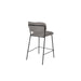 Barkruk Jolien Zwart/grijs Nylon en polyester Grijs 65cm-Barkrukken-Creating Home