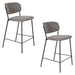 Barkruk Jolien Zwart/grijs Nylon en polyester Grijs 65cm