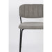 Barkruk Jolien Zwart/grijs Nylon en polyester Grijs 65cm-Barkrukken-Creating Home