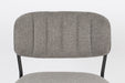 Barkruk Jolien Zwart/grijs Nylon en polyester Grijs 65cm-Barkrukken-Creating Home