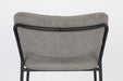 Barkruk Jolien Zwart/grijs Nylon en polyester Grijs 65cm-Barkrukken-Creating Home