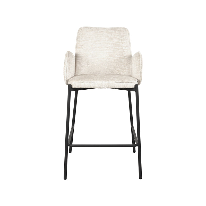Barkruk Joni Creme Elegance Laag 51x53x94 cm-Barkrukken-LABEL51