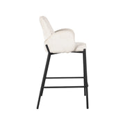 Barkruk Joni Creme Elegance Laag 51x53x94 cm-Barkrukken-LABEL51