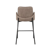 Barkruk Joni Taupe Micro Suede Laag 51x53x94 cm-Barkrukken-LABEL51