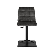 Barkruk Juul Antraciet Velours Gaslift 45x56x113 cm-Barkrukken-LABEL51