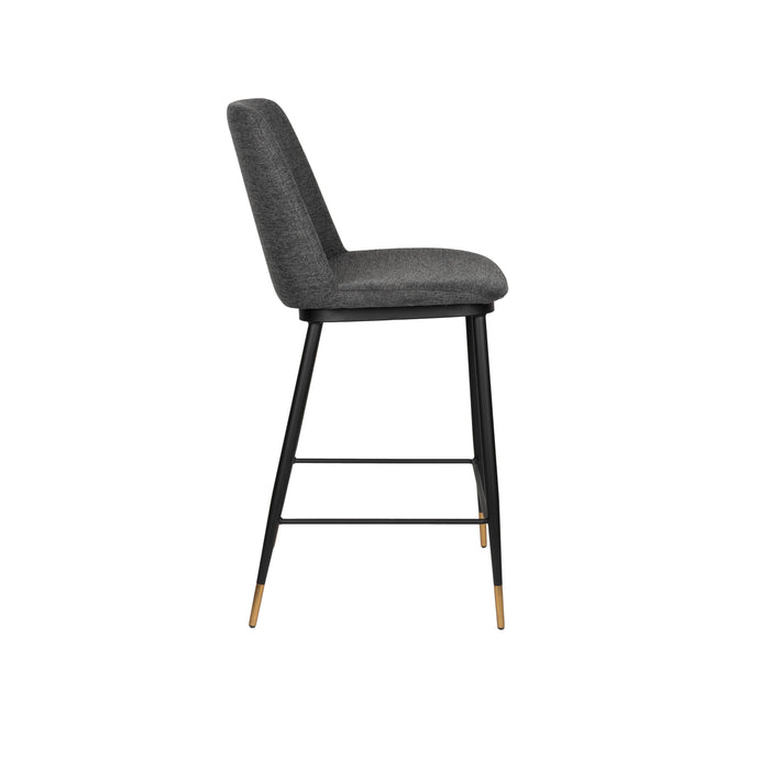 Barkruk Lionel Nylon en polyester Donkergrijs 65cm-Barkrukken-Creating Home