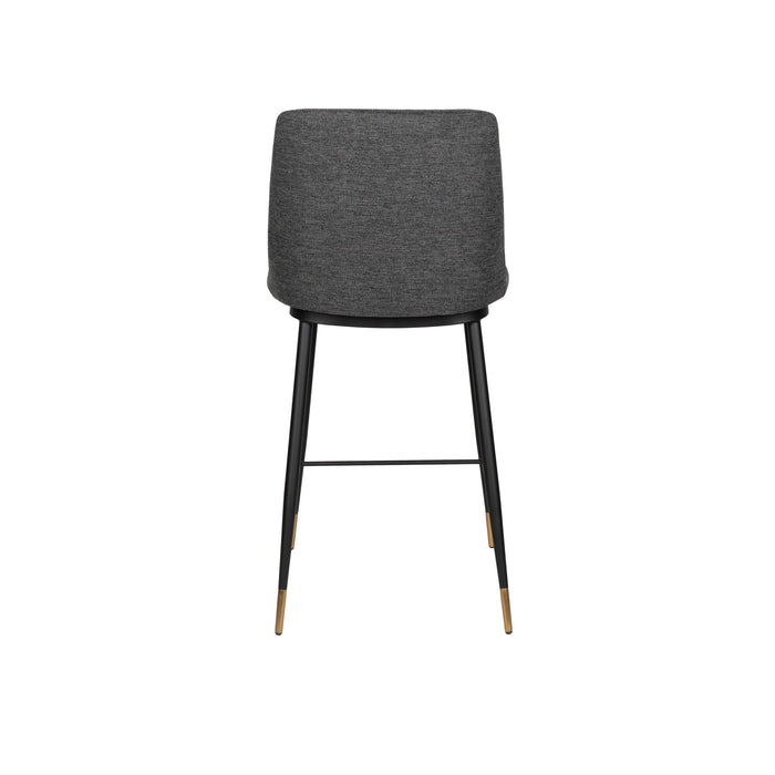 Barkruk Lionel Nylon en polyester Donkergrijs 65cm-Barkrukken-Creating Home