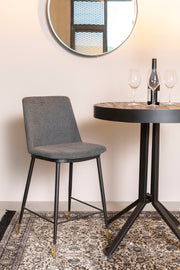 Barkruk Lionel Nylon en polyester Donkergrijs 65cm-Barkrukken-Creating Home