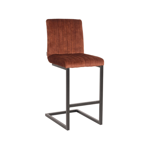 Barkruk Milo Fluweel Rust 66cm-Barkrukken-LABEL51
