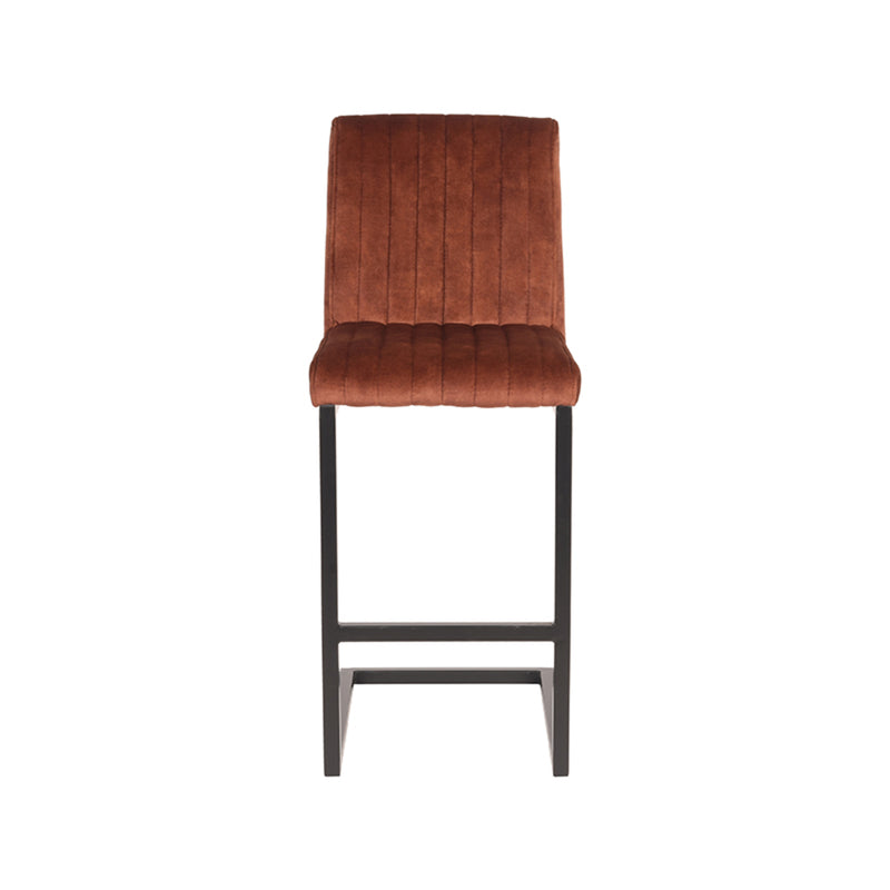 Barkruk Milo Fluweel Rust 66cm-Barkrukken-LABEL51