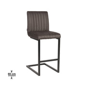 Barkruk Milo Stof Antraciet 66cm-Barkrukken-LABEL51