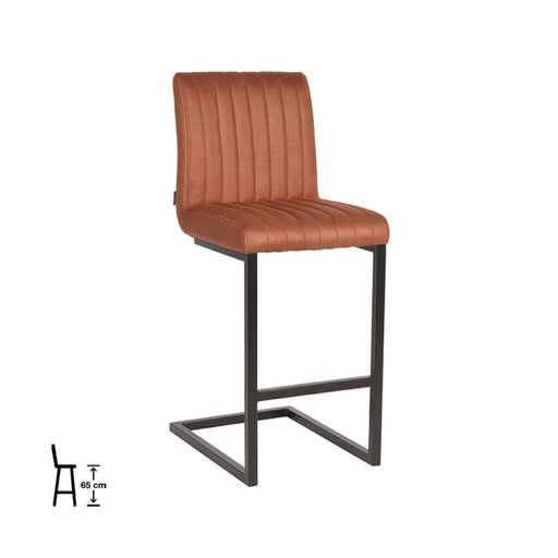 Barkruk Milo Stof Cognac 66cm-Barkrukken-LABEL51