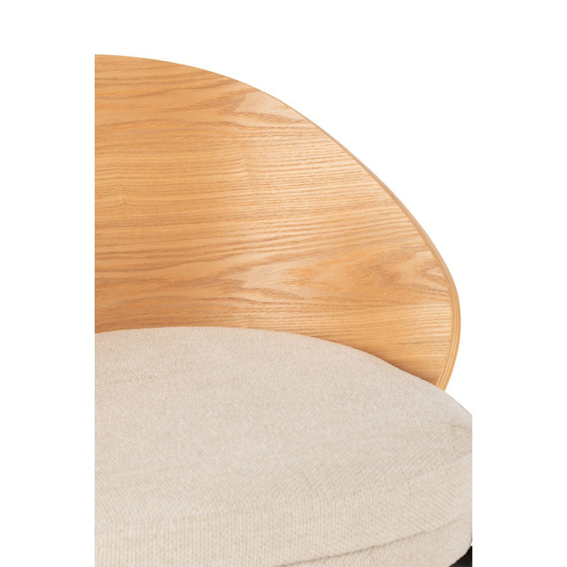 Barkruk Naturel Polyester 50 cm 50.5x53.1x97.8 cm-Barkrukken-J-Line