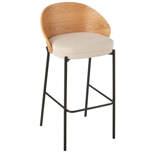 Barkruk Naturel Polyester 50 cm 50.5x53.1x97.8 cm-Barkrukken-J-Line