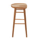 Barkruk Naturel Teakhout 42 cm 39x39.5x75.5 cm-Barkrukken-J-Line