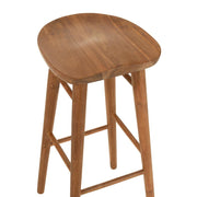 Barkruk Naturel Teakhout 42 cm 39x39.5x75.5 cm-Barkrukken-J-Line