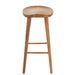 Barkruk Naturel Teakhout 42 cm-Barkrukken-J-Line