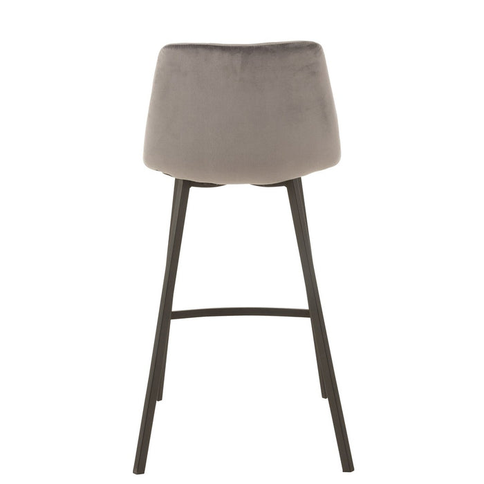 Barkruk Olivier Polyester Grijs 69 cm 43x47x95 cm-Barkrukken-J-Line