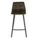 Barkruk Olivier Textiel/Metaal Donker Groen 45 cm 45x43x97 cm-Barkrukken-J-Line