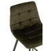 Barkruk Olivier Textiel/Metaal Donker Groen 45 cm 45x43x97 cm-Barkrukken-J-Line
