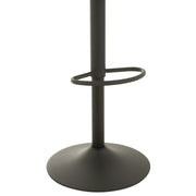 Barkruk Populierenhout Metaal Zwart 79 cm 40x40x105 cm-Barkrukken-J-Line