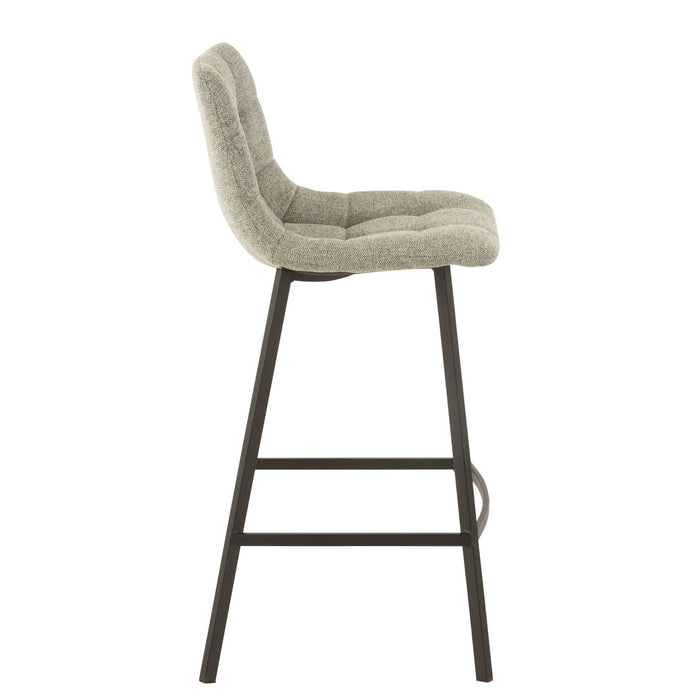 Barkruk Stephane Polyester Grijs 71 cm 45x43x97 cm-Barkrukken-J-Line